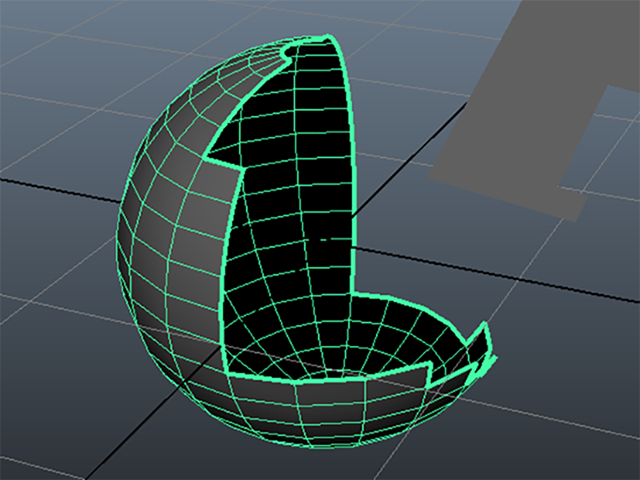 MAYA sphere border edges MAYA sphere border edges
