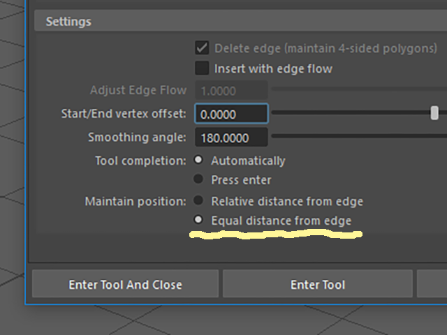 MAYA Equal distance from edge MAYA Equal distance from edge