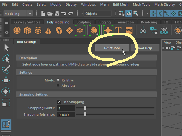 MAYA Slide Edge Tool MAYA Slide Edge Tool