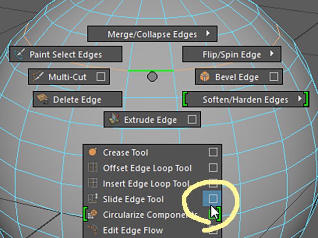 MAYA Slide Edge Tool MAYA Slide Edge Tool