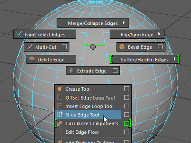 MAYA Slide Edge Tool MAYA Slide Edge Tool