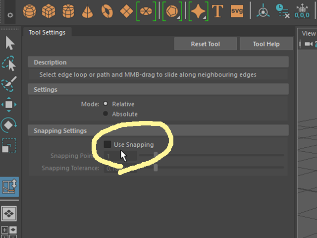 MAYA Slide Edge Tool MAYA Slide Edge Tool