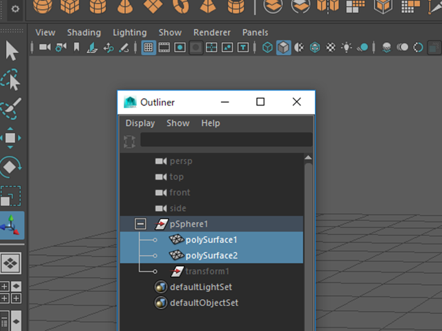 MAYA2016 Outliner MAYA2016 Outliner