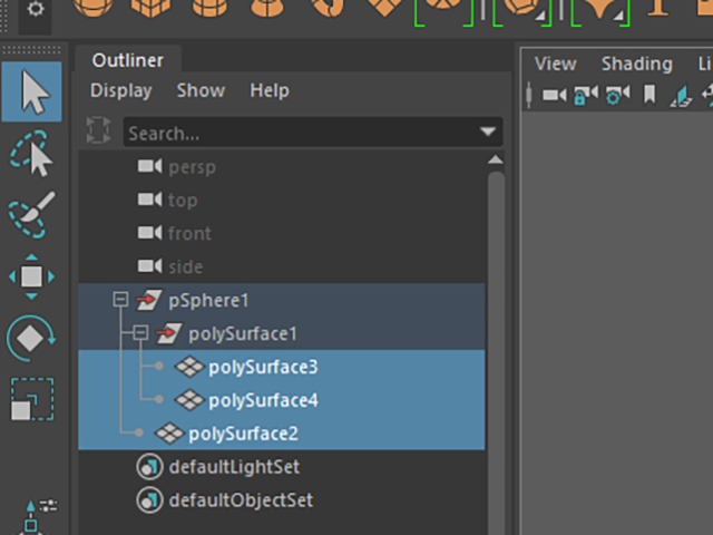 MAYA Select Objects MAYA Select Objects