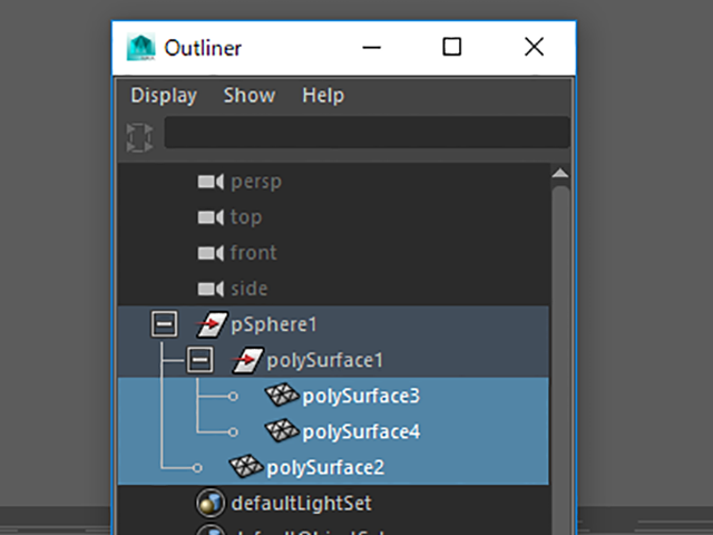 MAYA Select Objects MAYA Select Objects