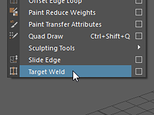 MAYA Target Weld Tool MAYA Target Weld Tool