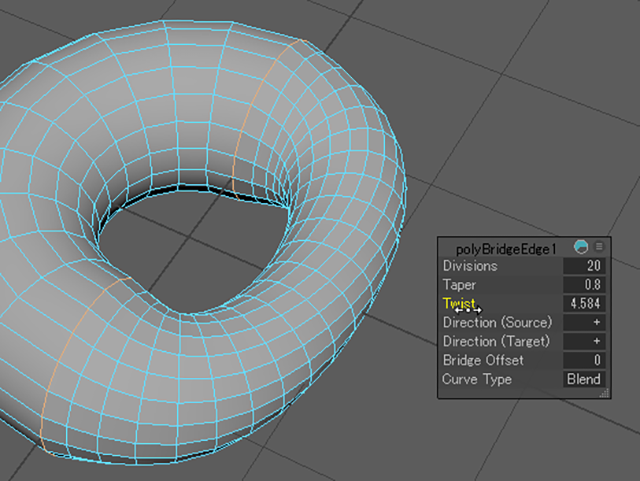 MAYA Bridge Taper Twist MAYA Bridge Taper Twist