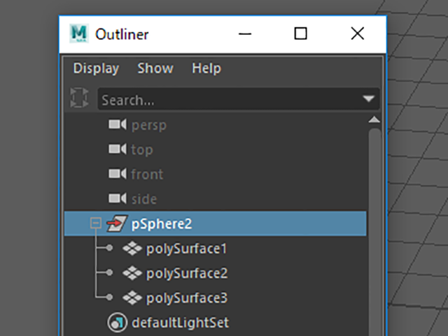 MAYA Outliner MAYA Outliner
