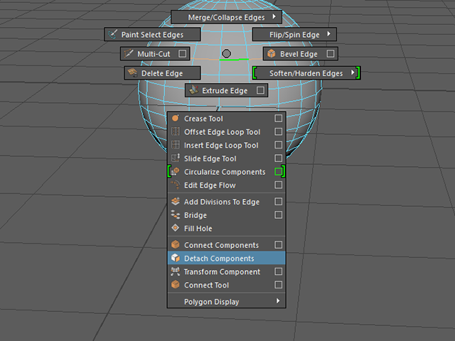 MAYA Detach Components MAYA Detach Components