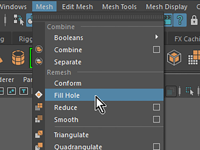 MAYA Fill Hole MAYA Fill Hole