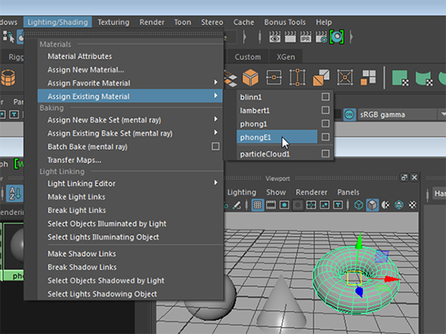MAYA Assign Existing Material MAYA Assign Existing Material