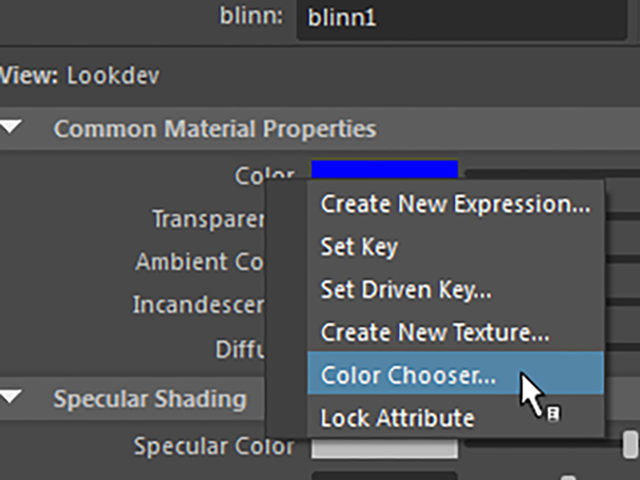 MAYA Color Chooser MAYA Color Chooser