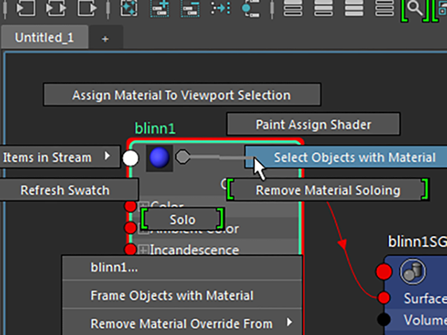 Hypershade Select Objects With Material Hypershade Select Objects With Material