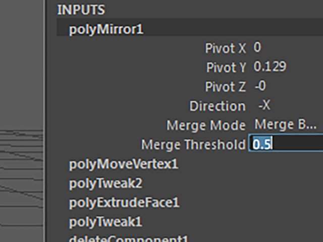 MAYA Merge Threshold MAYA Merge Threshold