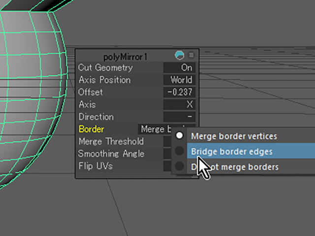 MAYA Bridge border edges MAYA Bridge border edges