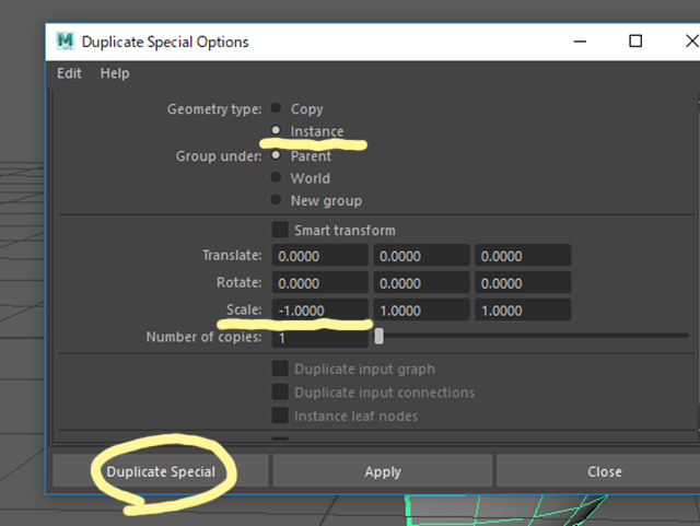 MAYA Duplicate Special Options MAYA Duplicate Special Options