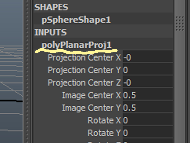 MAYA polyPlanarProj1 MAYA polyPlanarProj1