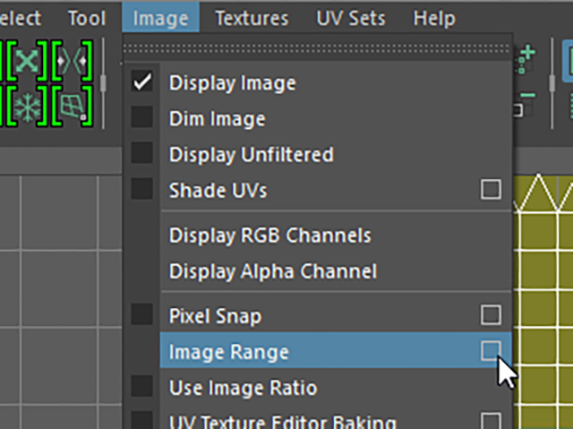 MAYA Image→Image Range □ MAYA Image→Image Range □