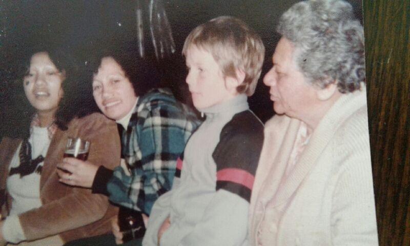 Tim Tipene with Aunties Tim Tipene with Aunties