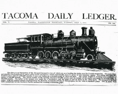 Tacoma Daily Ledger, July 5, 1887 Tacoma Daily Ledger, July 5, 1887
