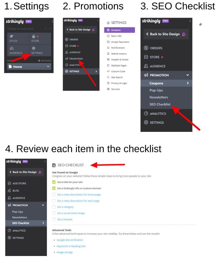Strikingly SEO Checklist - ImpulseHub Website Design Strikingly SEO Checklist - ImpulseHub Website Design