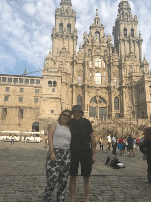Me and my daddy at the Cathedral in Santiago de Compostela Me and my daddy at the Cathedral in Santiago de Compostela