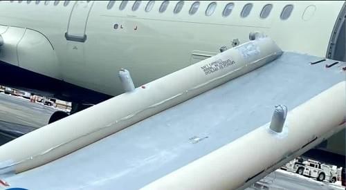 Activating an emergency slide on an airliner can end up costing many thousands of dollars. Activating an emergency slide on an airliner can end up costing many thousands of dollars.