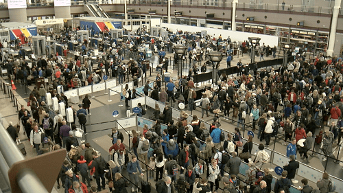 TSA expects to see record numbers of passengers going through its security lines this year. TSA expects to see record numbers of passengers going through its security lines this year.