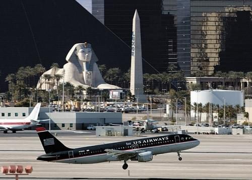 Las Vegas is gambling that its airport soon sees a return to business as usual. Las Vegas is gambling that its airport soon sees a return to business as usual.