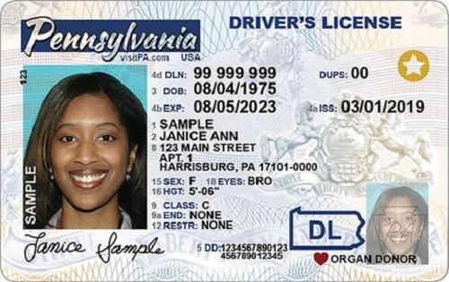 REAL ID-compliant driver's licenses usually have a gold and white star graphic on them. REAL ID-compliant driver's licenses usually have a gold and white star graphic on them.