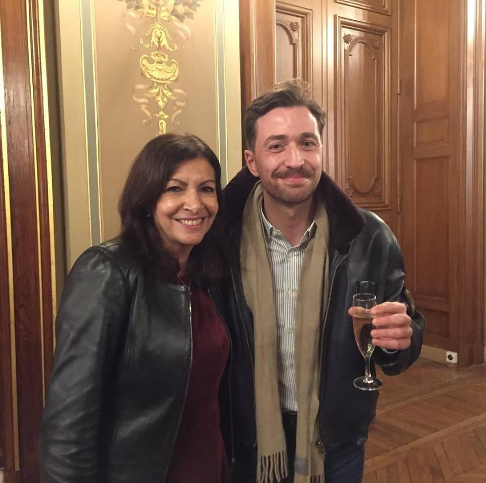 Thomas et Anne Hidalgo à l'Hotel de Ville Thomas et Anne Hidalgo à l'Hotel de Ville