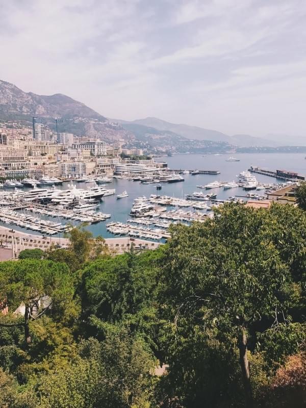 View of boats in Monaco France View of boats in Monaco France