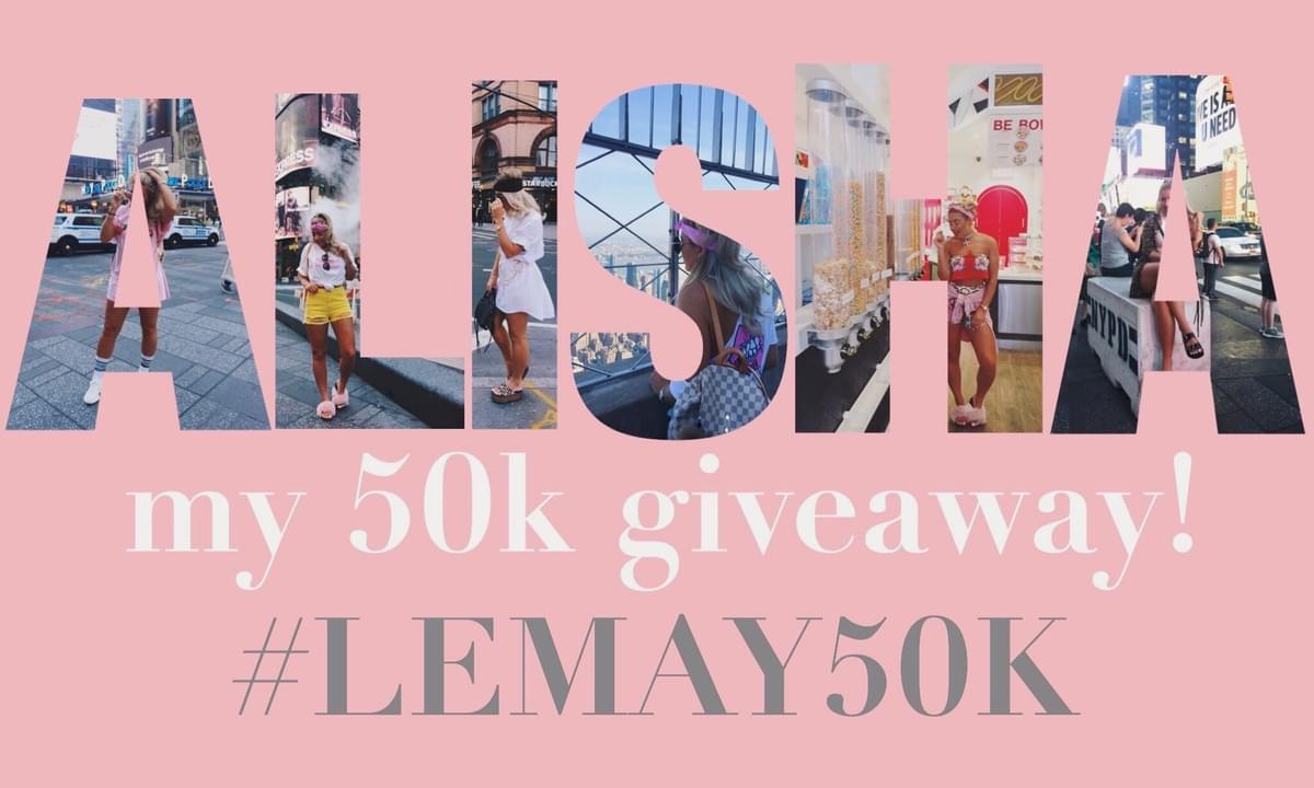 Alisha Lemay 50k giveaway competition Alisha Lemay 50k giveaway competition