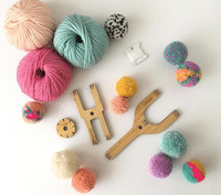 Pom pom making materials and equipment Pom pom making materials and equipment