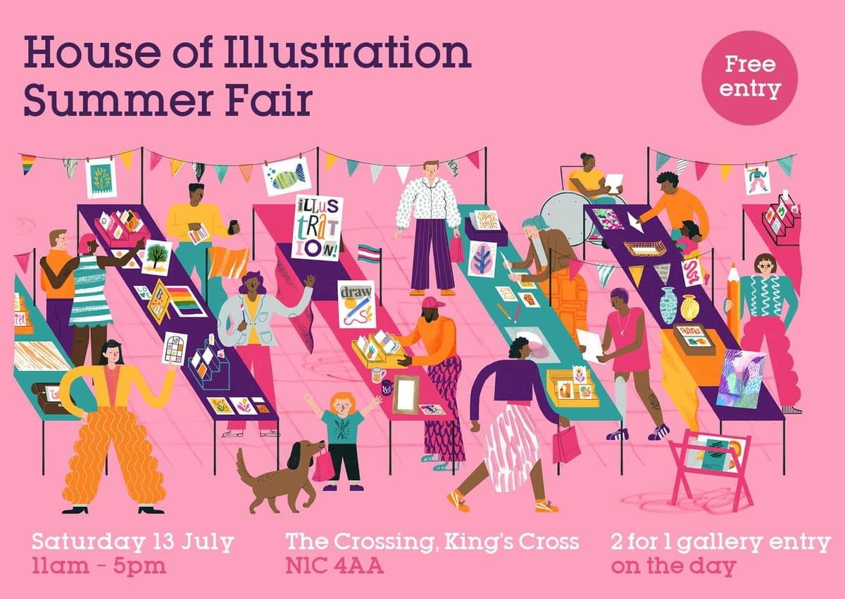 Flyer for House of illistration event, Saturday 13th July Flyer for House of illistration event, Saturday 13th July