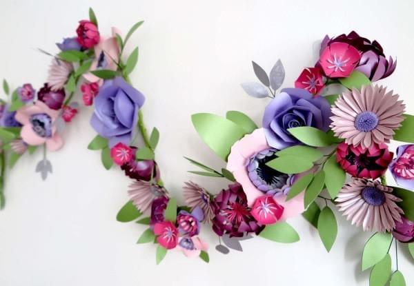 An example of Laura Reed's paper flowers An example of Laura Reed's paper flowers
