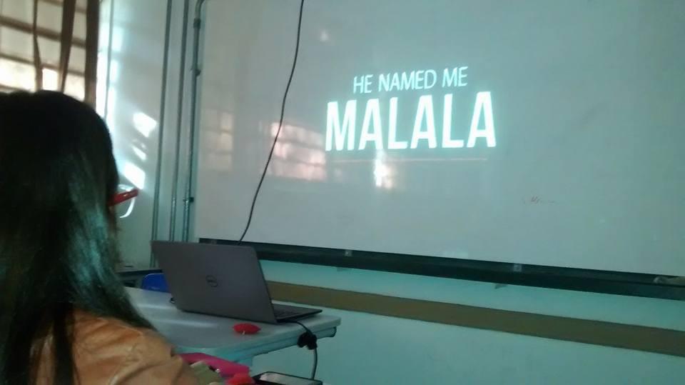 The documentary "He Named Me Malala" was watched for all students in the school where the project is being applied. The documentary "He Named Me Malala" was watched for all students in the school where the project is being applied.