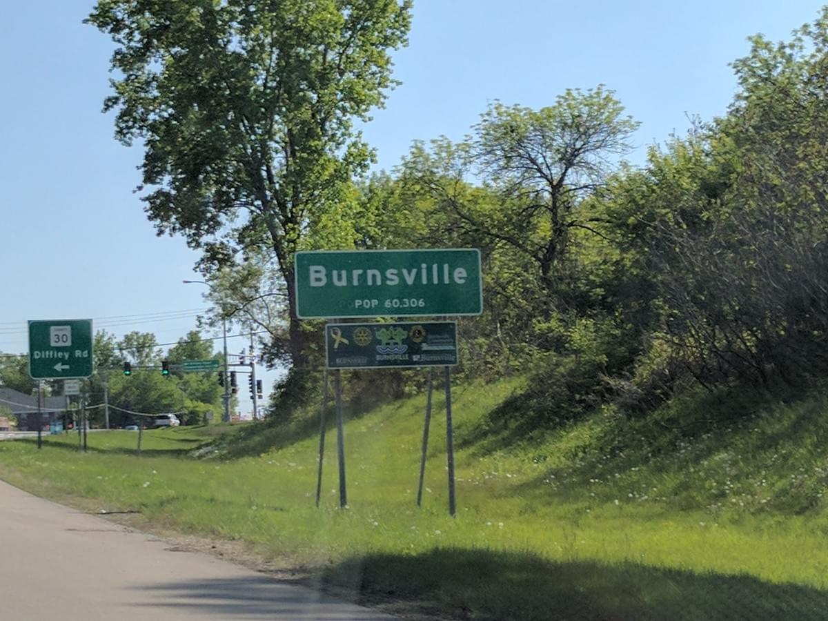 City Sign in Burnsville City Sign in Burnsville