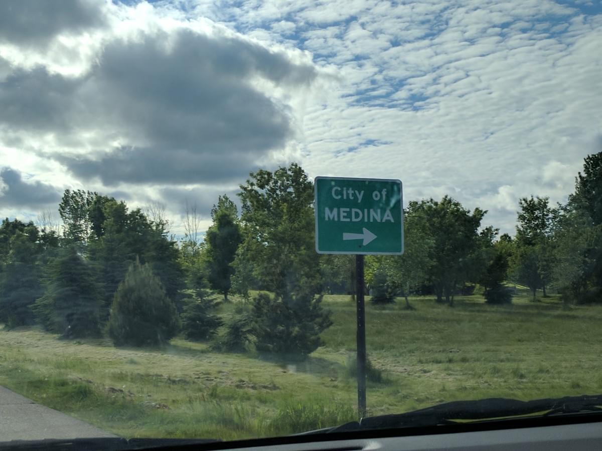 Road Sign in Medina Road Sign in Medina