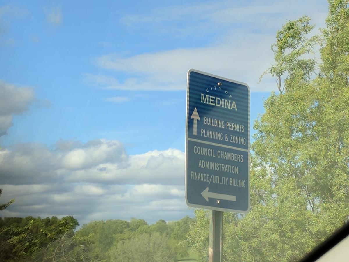 City Sign in Medina City Sign in Medina