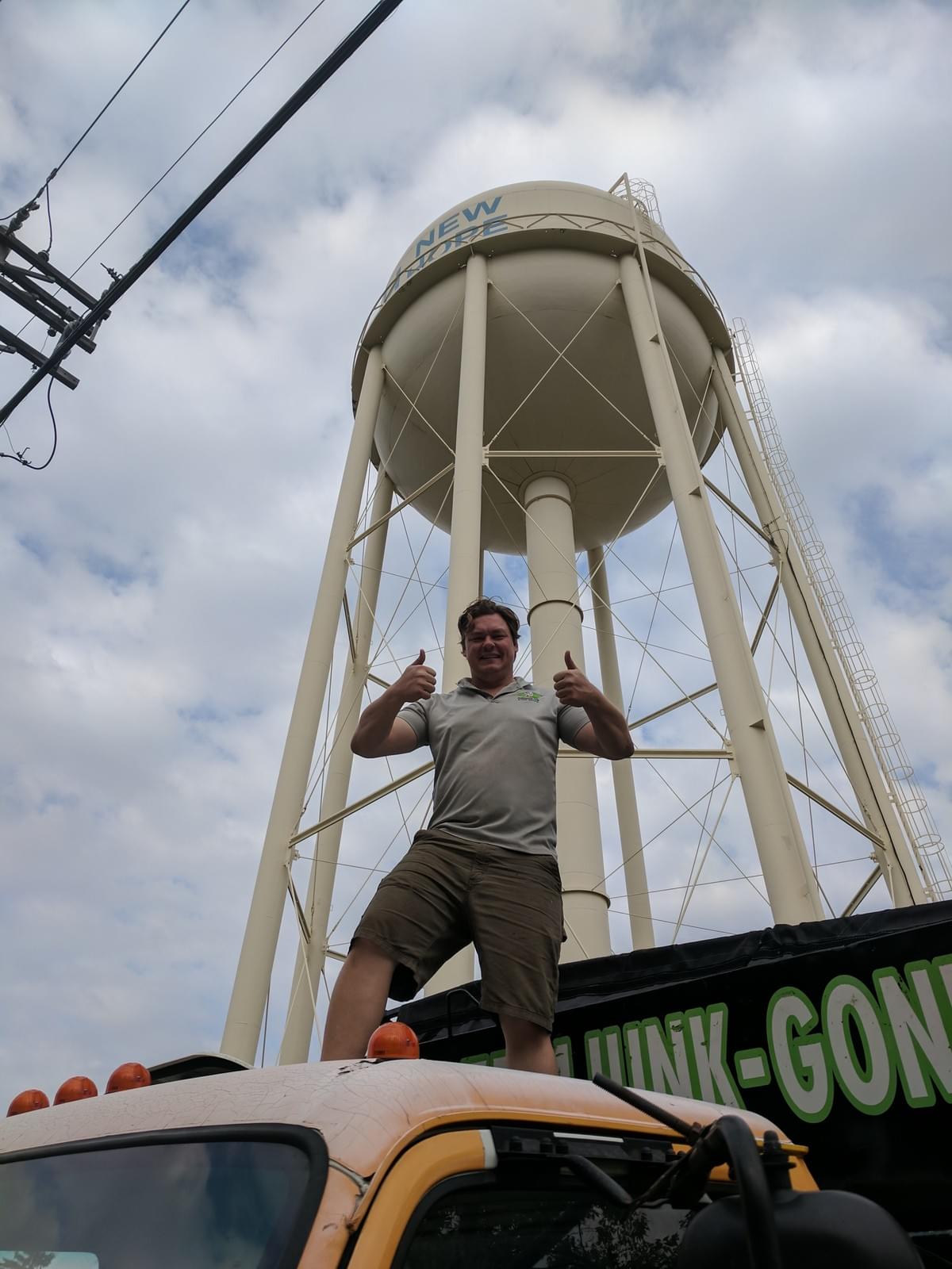 new hope water tower cleanup with junk guy new hope water tower cleanup with junk guy