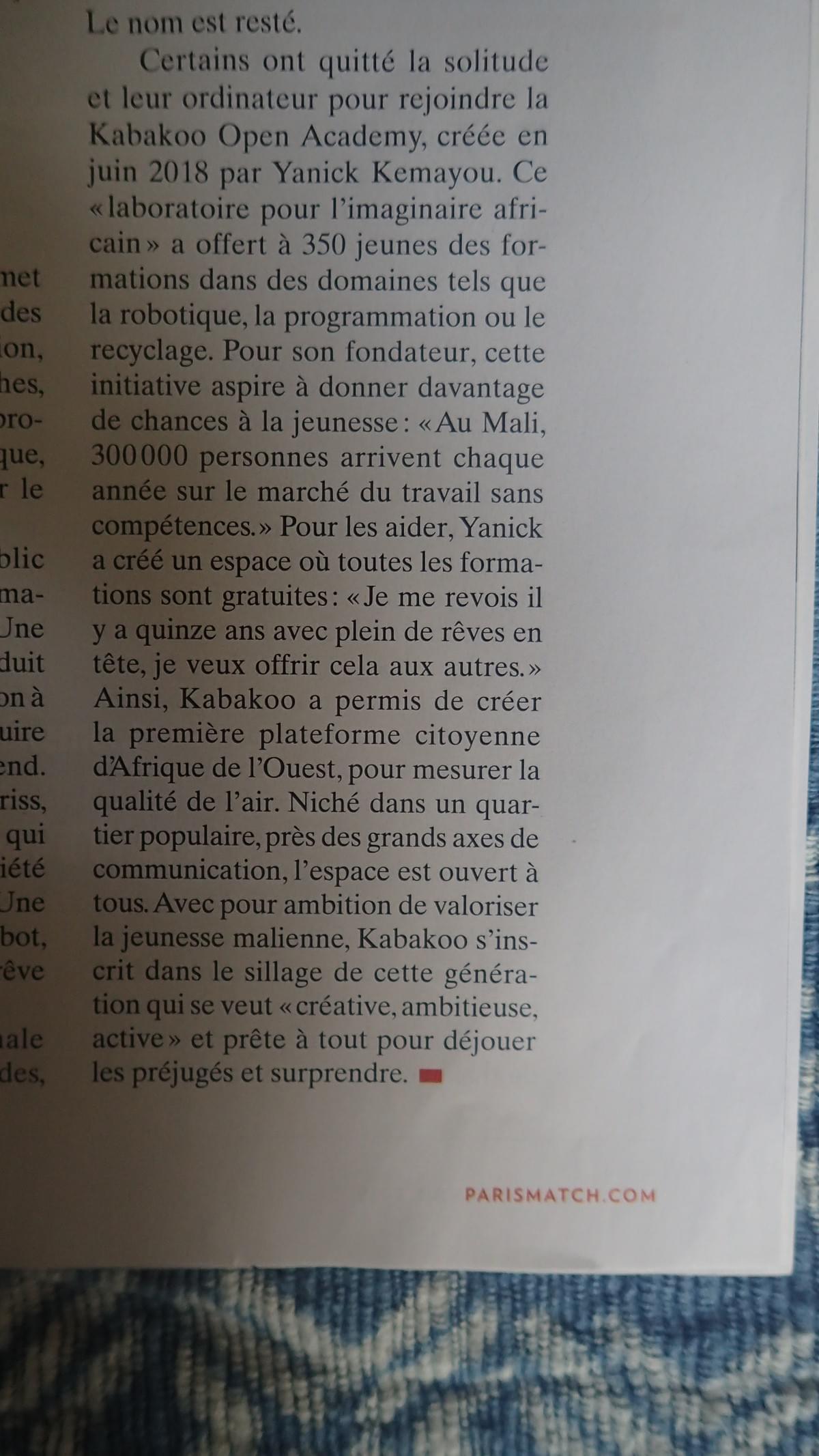 Kabakoo Bamako Mali in Paris Match Kabakoo Bamako Mali in Paris Match