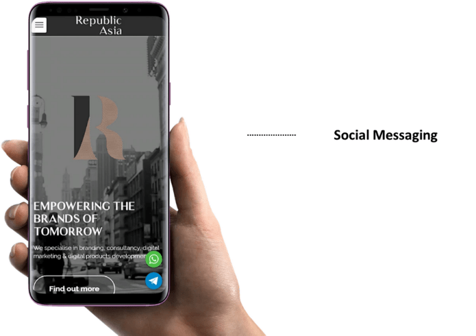 Integration of social messaging to brand touchpoints - Republic Asia Integration of social messaging to brand touchpoints - Republic Asia