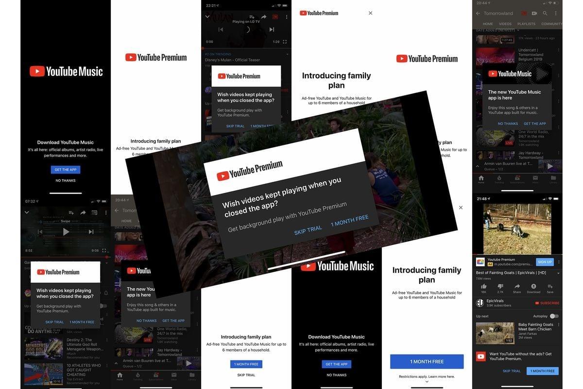 Youtueb premium ad pop-ups Youtueb premium ad pop-ups