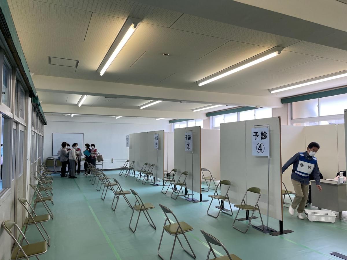 医師問診の会場です 医師問診の会場です