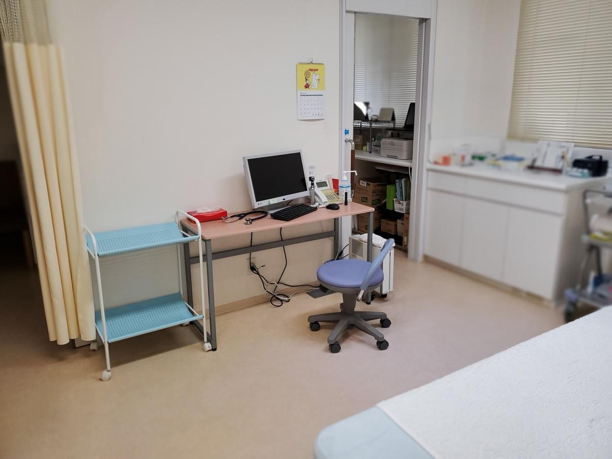 臨時のかぜ患者さん用診察室です 臨時のかぜ患者さん用診察室です