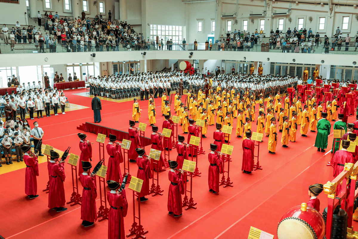九月教師節,普台國小祭孔大典使用的佾舞 九月教師節,普台國小祭孔大典使用的佾舞