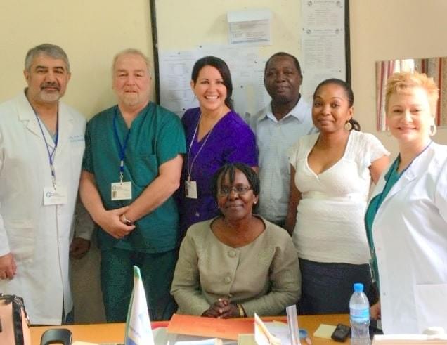The team with Dean School of Medicine, Dr. Sylvia Kaaya The team with Dean School of Medicine, Dr. Sylvia Kaaya