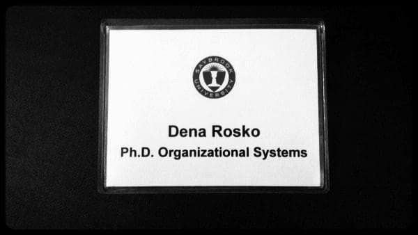 Name badge PhD OS Name badge PhD OS