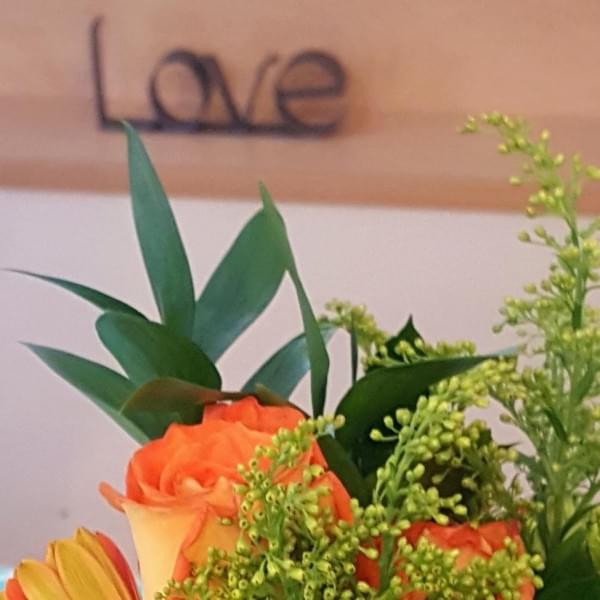 Love Sign with Flowers (c) Dena Michele Rosko Love Sign with Flowers (c) Dena Michele Rosko